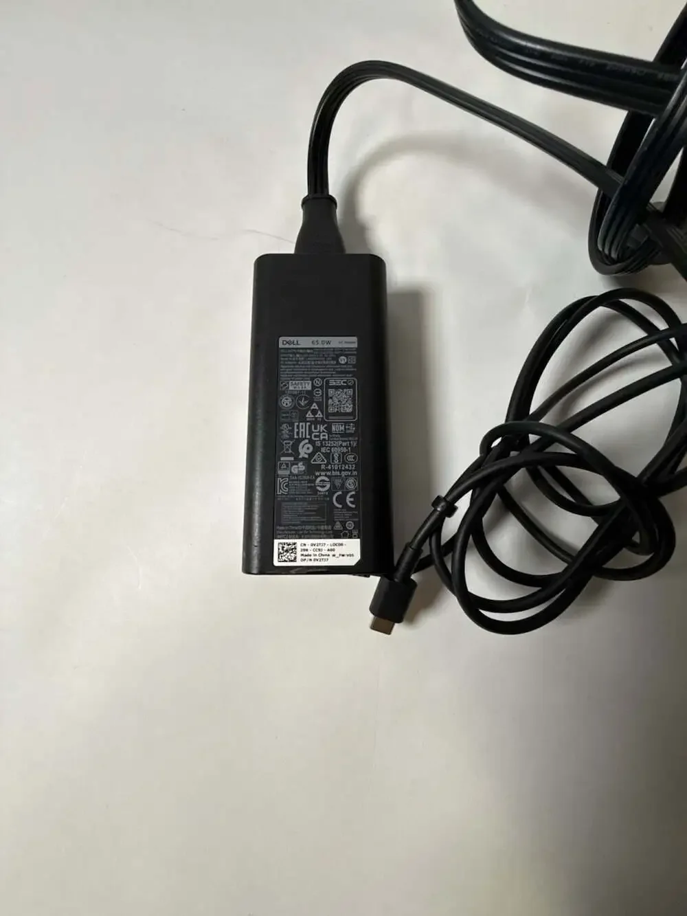Dell 65W USB-C AC Power Adapter Charger Model 0V2737